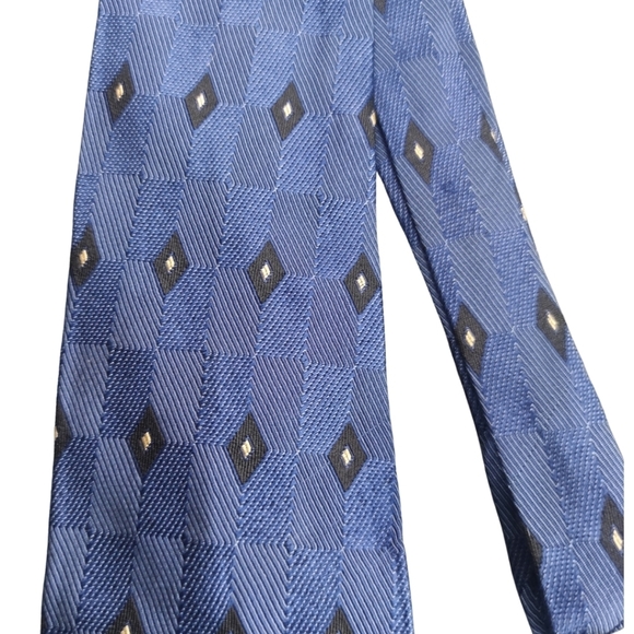 ✨ Vintage XMI Nordstrom Blue Diamond Tie - Picture 3 of 6